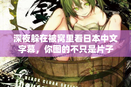 深夜躲在被窝里看日本中文字幕，你图的不只是片子