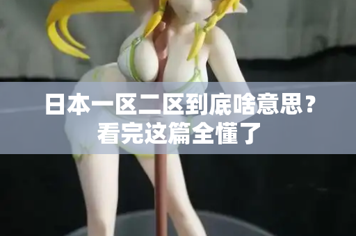 日本一区二区到底啥意思？看完这篇全懂了