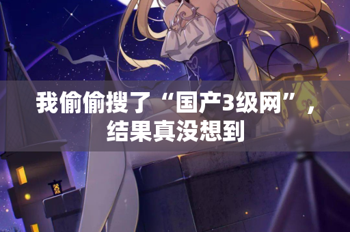 我偷偷搜了“国产3级网”，结果真没想到