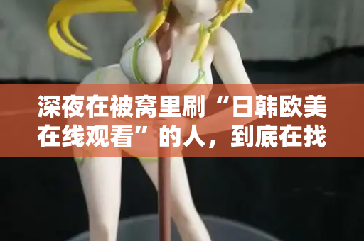 深夜在被窝里刷“日韩欧美在线观看”的人，到底在找什么？
