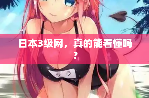日本3级网，真的能看懂吗？