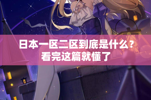 日本一区二区到底是什么？看完这篇就懂了