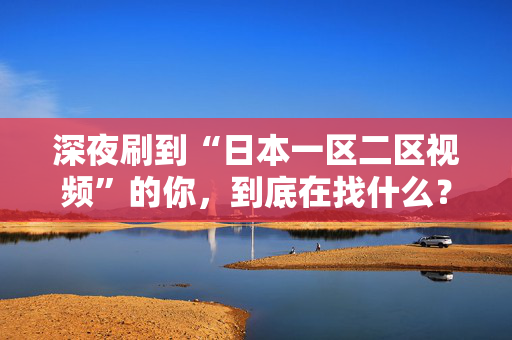 深夜刷到“日本一区二区视频”的你，到底在找什么？