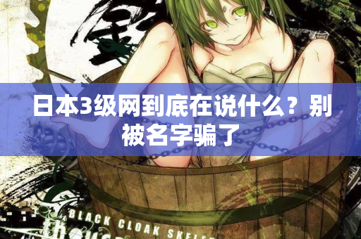 日本3级网到底在说什么？别被名字骗了