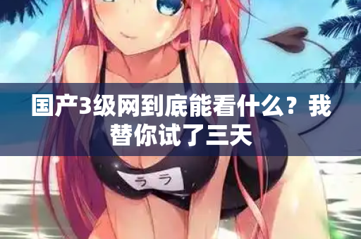 国产3级网到底能看什么?我替你试了三天 国产3级网到底能看什么?我替你试了三天