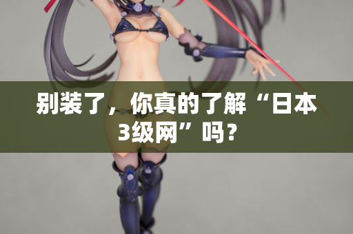 别装了，你真的了解“日本3级网”吗？